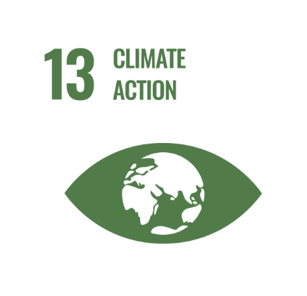 UNICEF Sustainable Development Goals logo - Number 13 - Climate Action