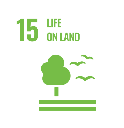 UNICEF Sustainable Development Goals logo - Number 15 - Life On Land